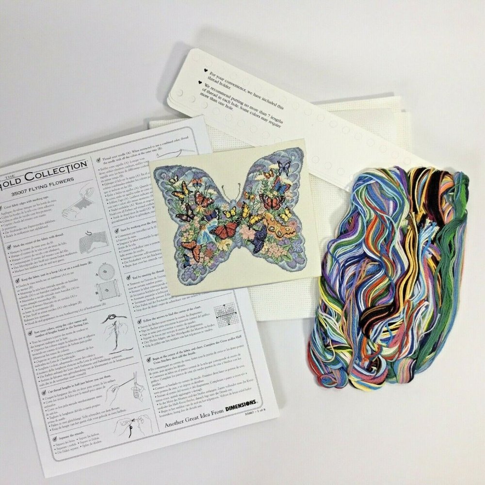 Dimensions~Gold Collection~Flying Flowers~Vtg 1999 - Picture 5 of 7